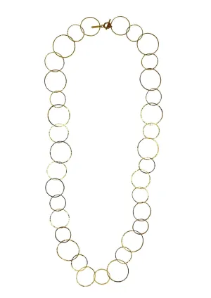 Gold Halo Lindy Links Long Necklace