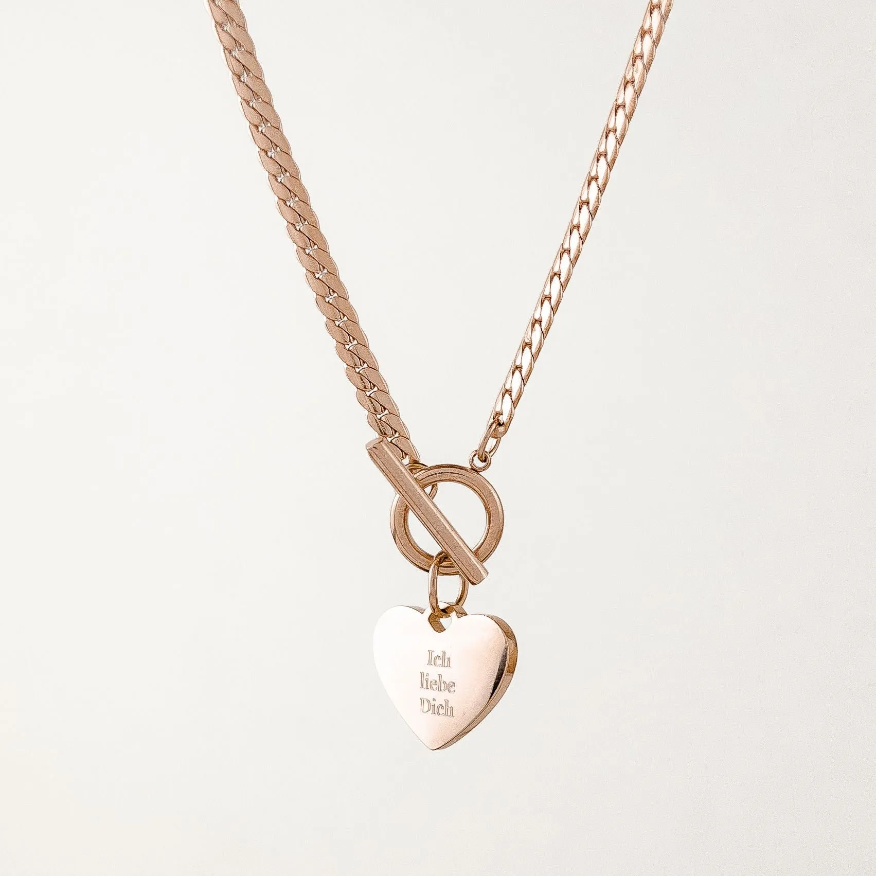 I Love You T-Bar Necklace