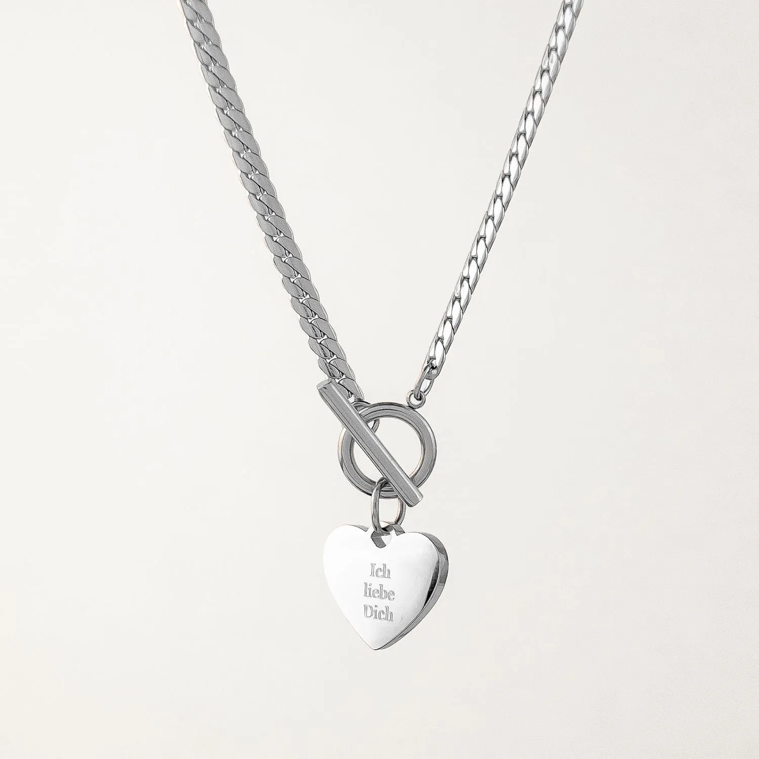 I Love You T-Bar Necklace