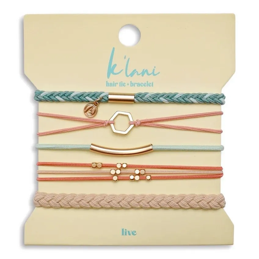 K'lani "Live" Hair Tie Bracelets - Various Sizes