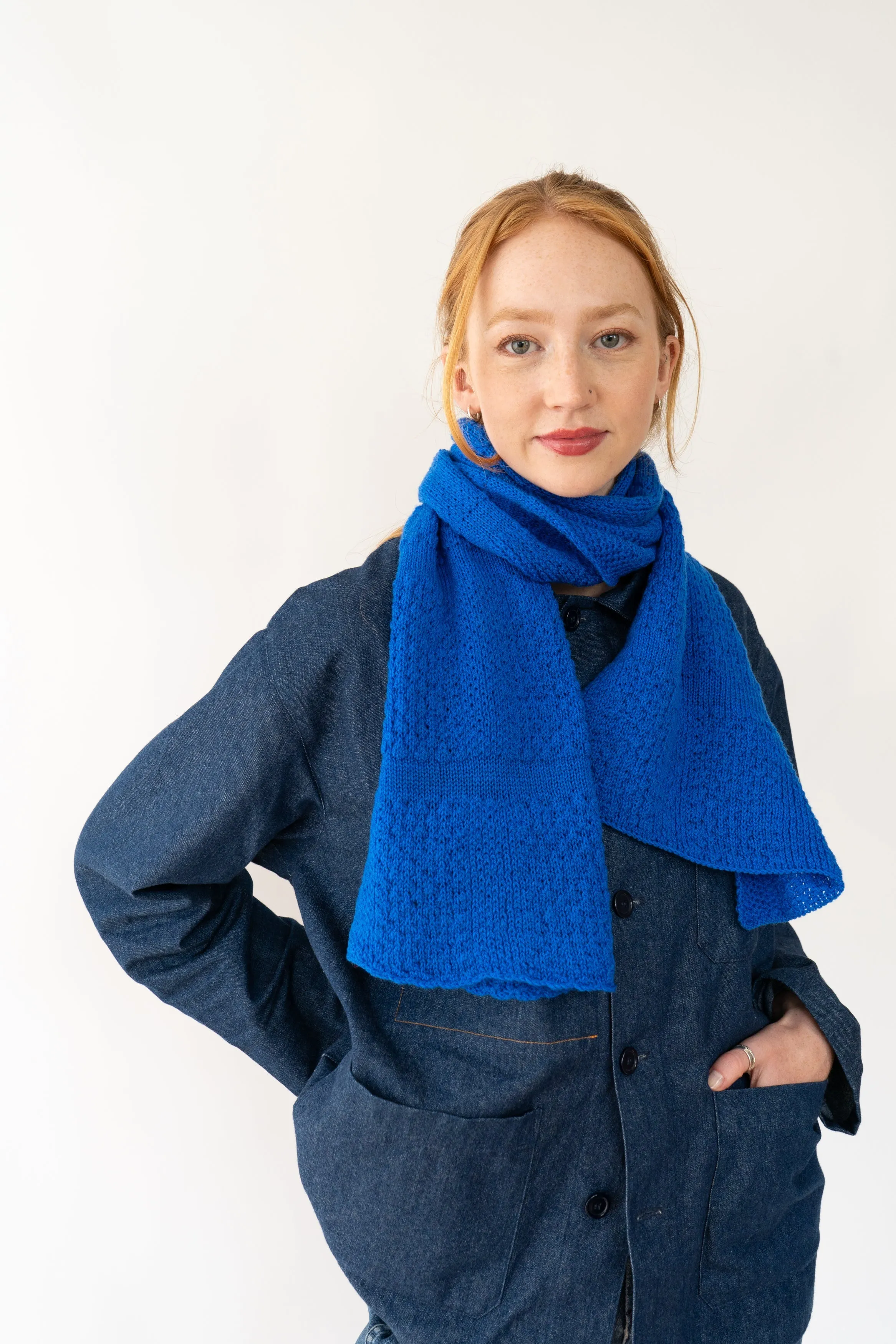 Klein Blue Small Merino Scarf