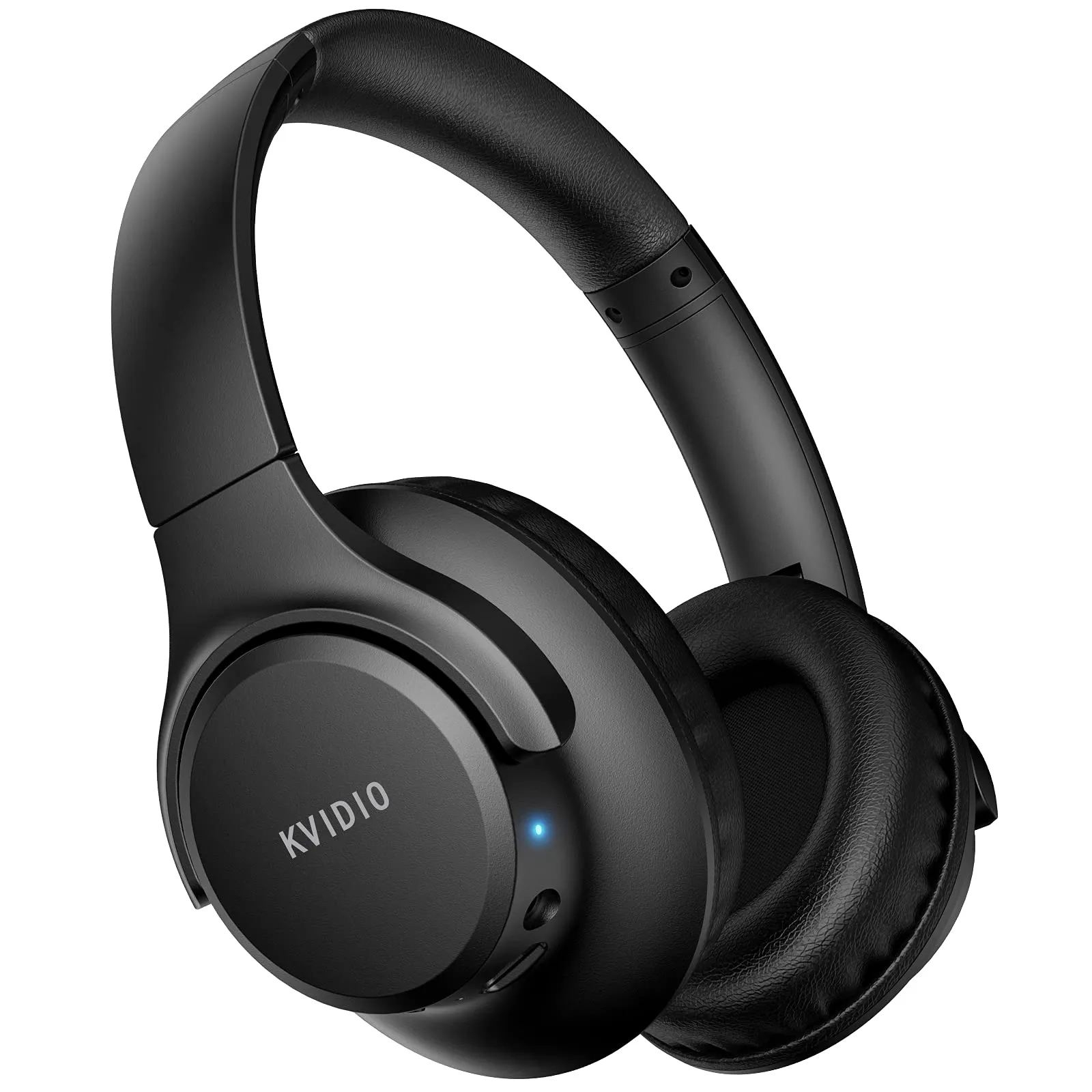 KVIDIO Bluetooth Headphones: 55Hr Playtime, Hi-Fi Sound, Deep Bass (Over-Ear, Foldable)