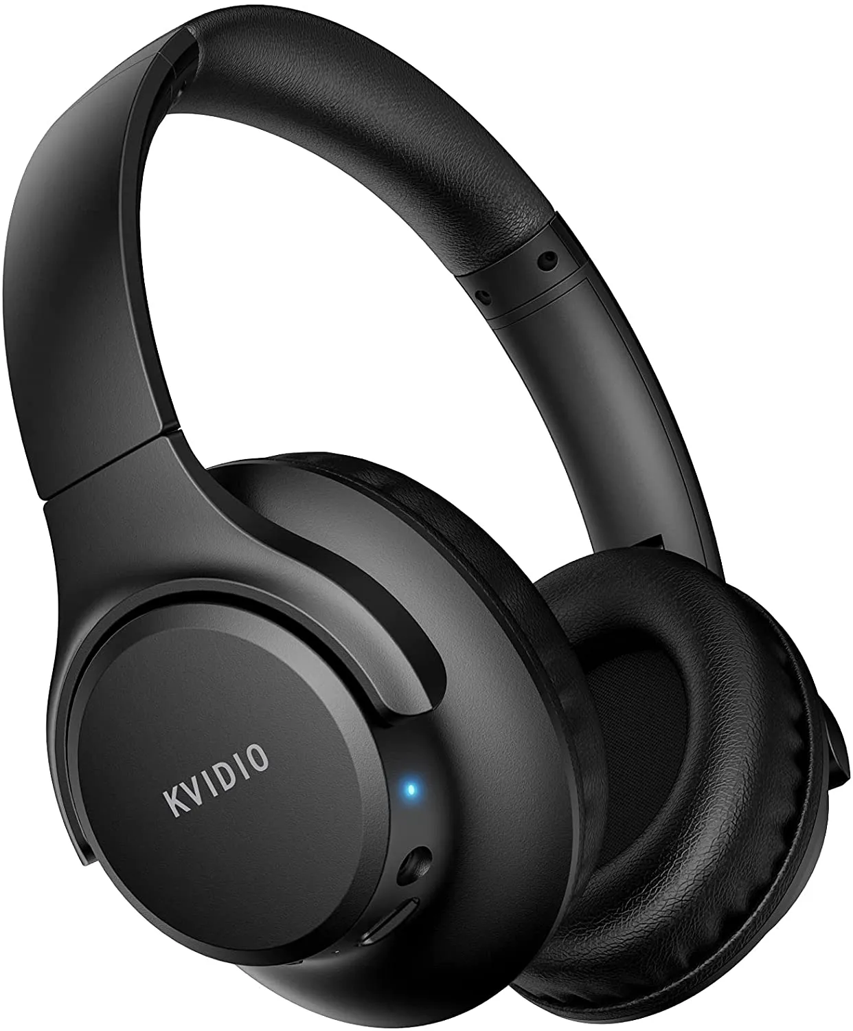 KVIDIO Bluetooth Headphones: 55Hr Playtime, Hi-Fi Sound, Deep Bass (Over-Ear, Foldable)