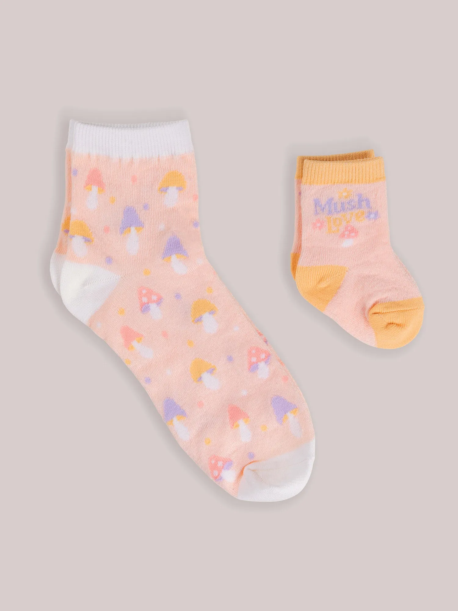Mama & Me Matching Socks Set -  Mushy Love