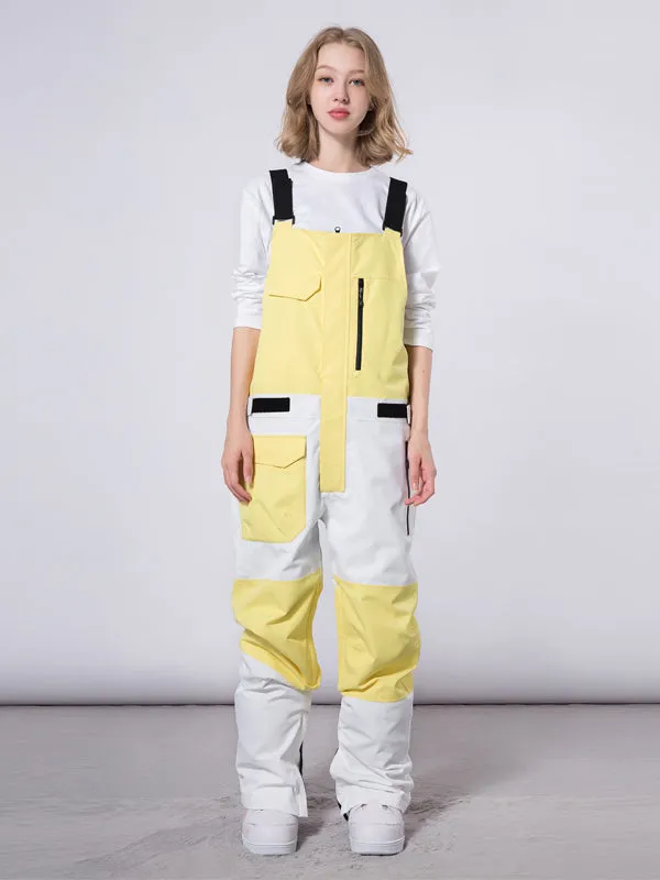 Men's Mutu Snow Winter Moment Block Snow Bibs Pants