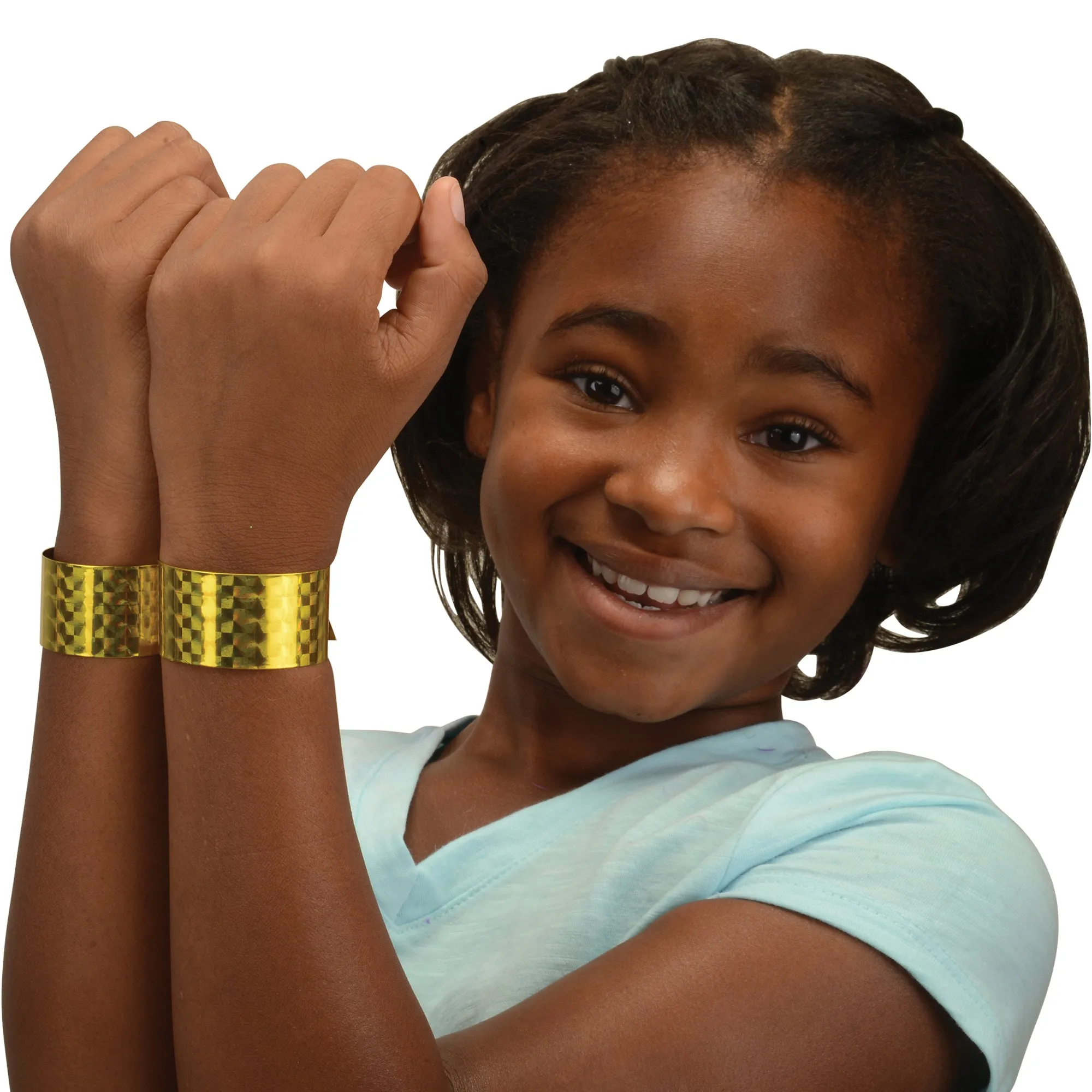 Metallic Slap Bracelets Party Favor (set of 6)