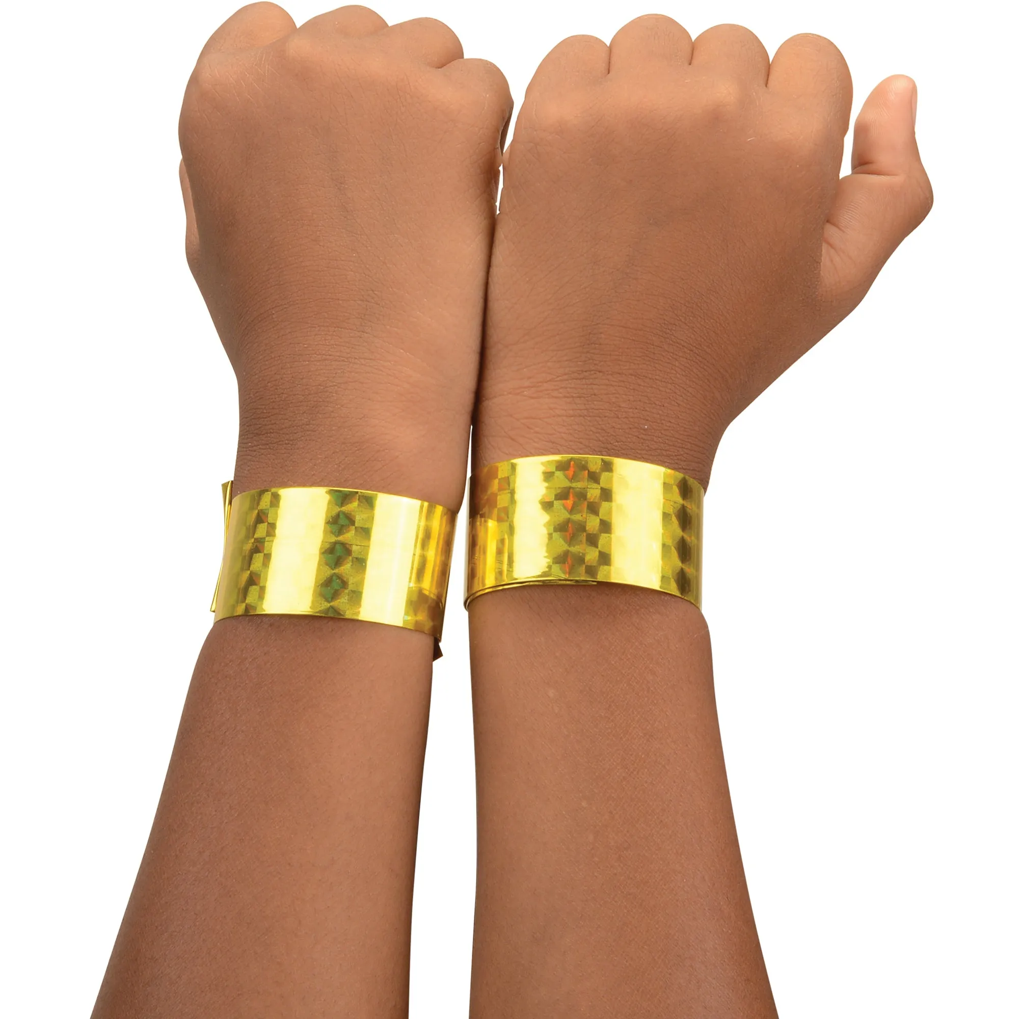 Metallic Slap Bracelets Party Favor (set of 6)