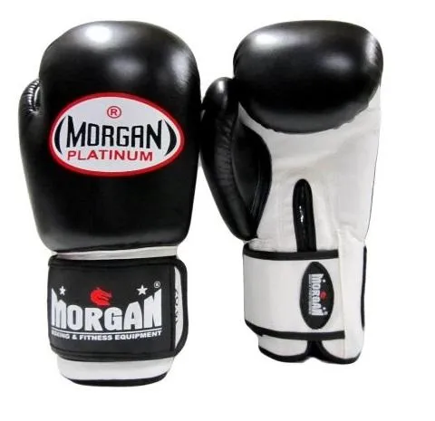 Morgan V2 Platinum Leather Sparring Gloves (10 -12 -14 -16oz)