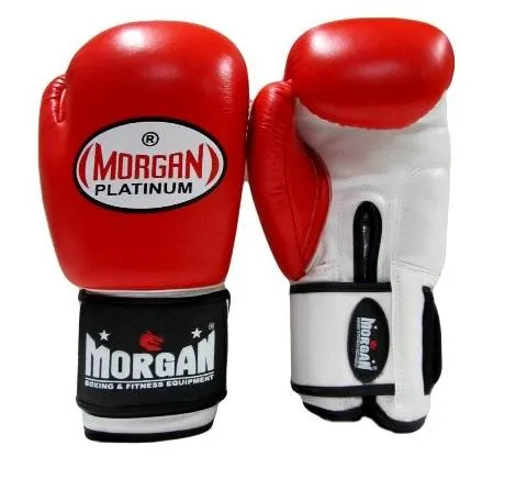 Morgan V2 Platinum Leather Sparring Gloves (10 -12 -14 -16oz)