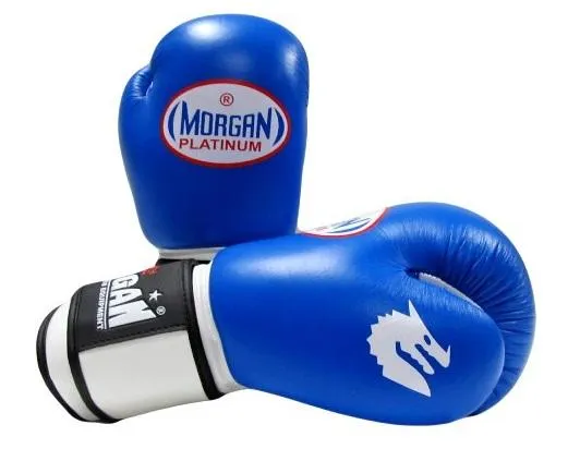 Morgan V2 Platinum Leather Sparring Gloves (10 -12 -14 -16oz)