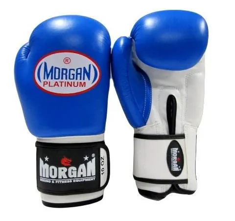 Morgan V2 Platinum Leather Sparring Gloves (10 -12 -14 -16oz)