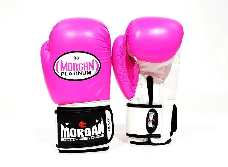 Morgan V2 Platinum Leather Sparring Gloves (10 -12 -14 -16oz)