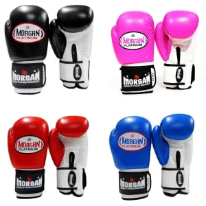 Morgan V2 Platinum Leather Sparring Gloves (10 -12 -14 -16oz)