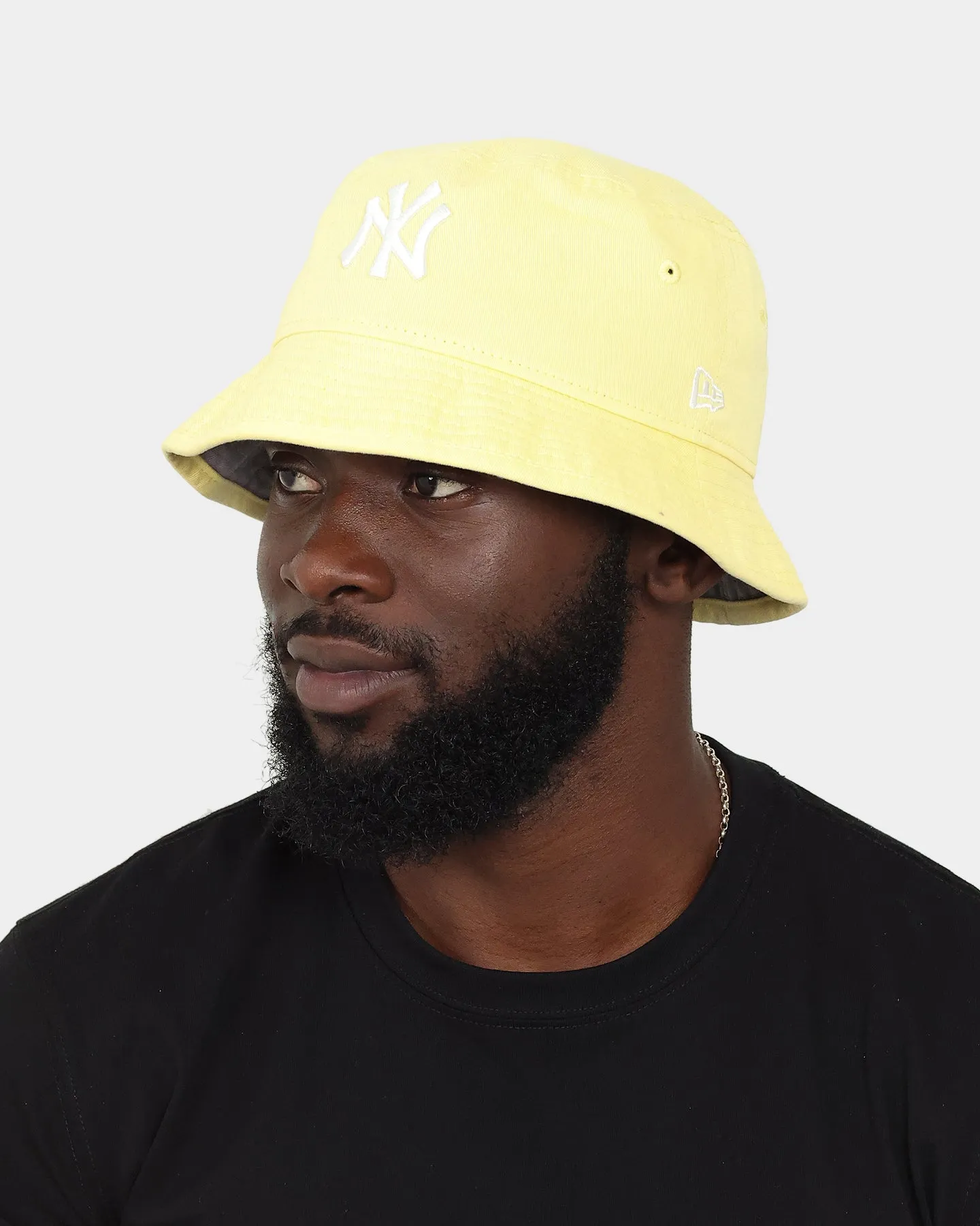 New Era New York Yankees Bucket Hat Soft Yellow