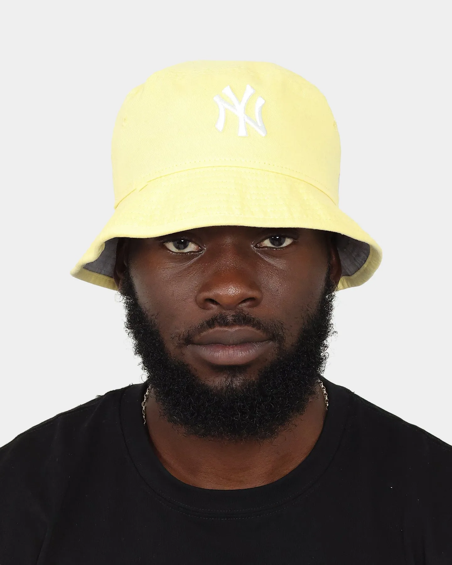 New Era New York Yankees Bucket Hat Soft Yellow