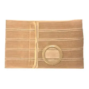 Nu-Hope Nu-Form™ Support Belt, 3-1/2'' Stoma, 9'' Wide, Left, 1-1/2'' From Bottom, Contoured, Prolapse Strap, 2XL (47'' to 52'' Waist), Beige