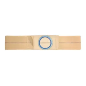 Nu-Hope Support Belt, Original Flat Panel, 2-5/8" x 3-1/8" Center Stoma, 5" Wide, Large (36" to 41" Waist), Beige