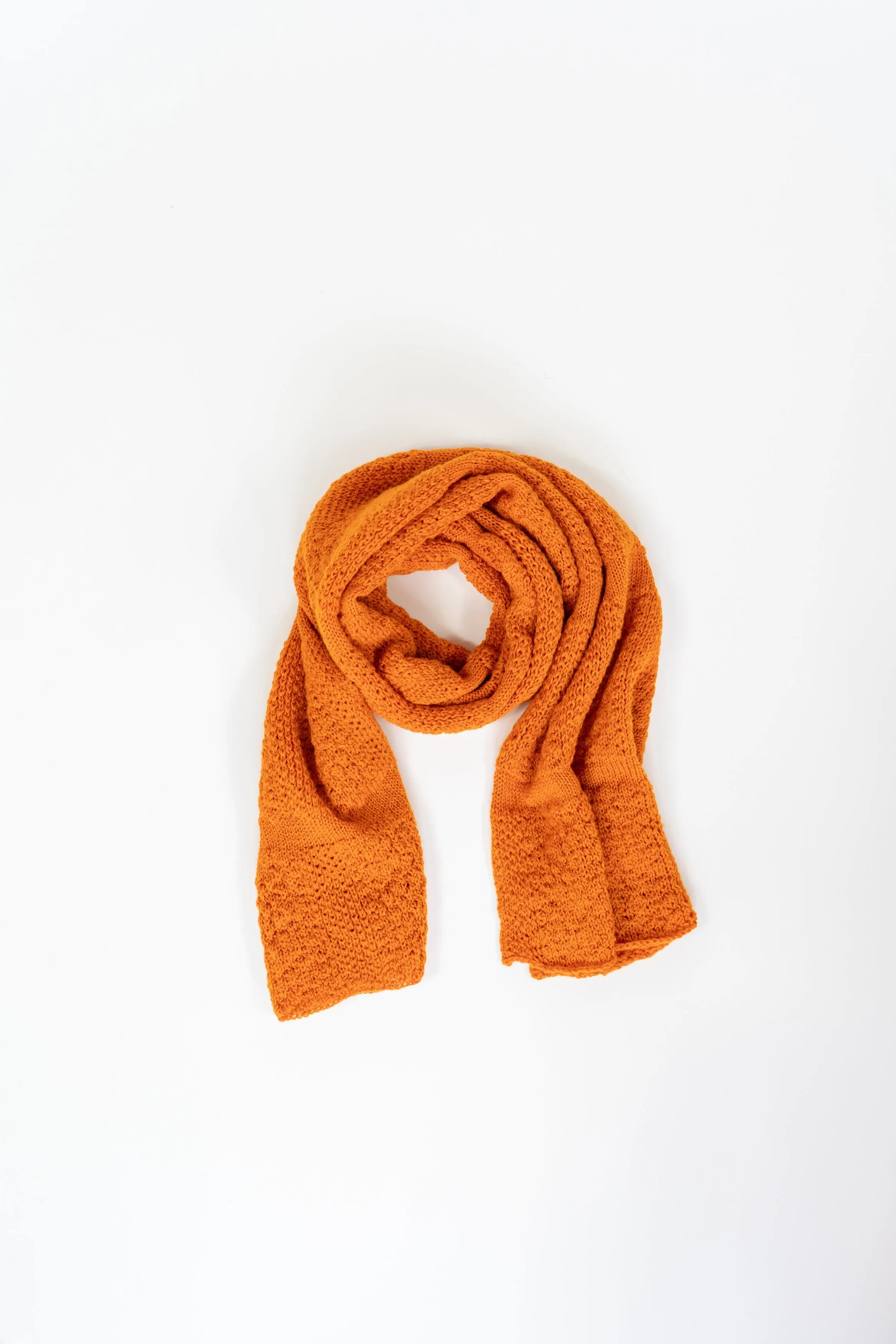 Orange Small Merino Scarf