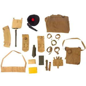 Original and Reproduction WWII / Korean War British & Commonwealth Army Issue P37 Field Gear Lot - 20 Items