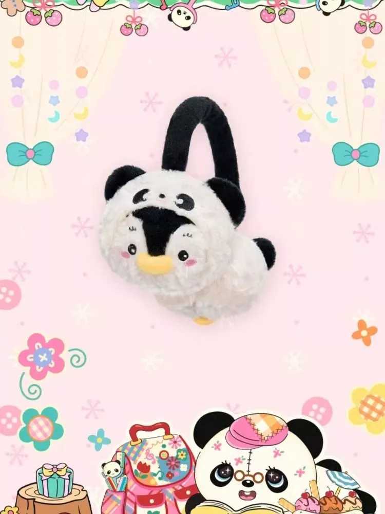 Panda Penguin Warm Plush Earmuffs【s0000006119】