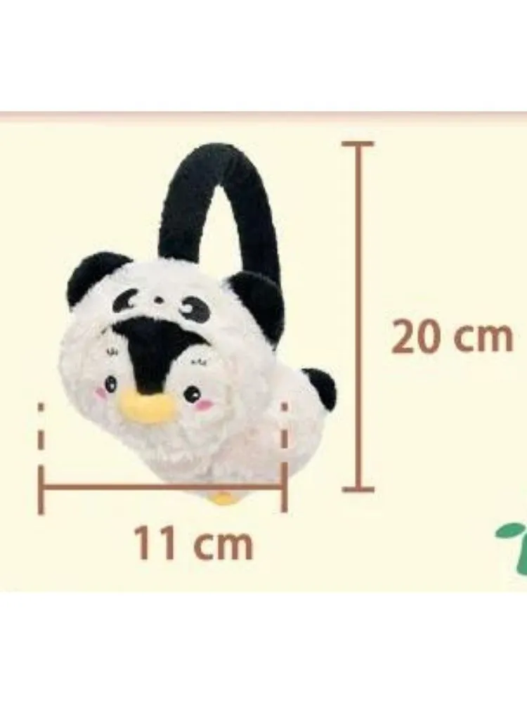 Panda Penguin Warm Plush Earmuffs【s0000006119】