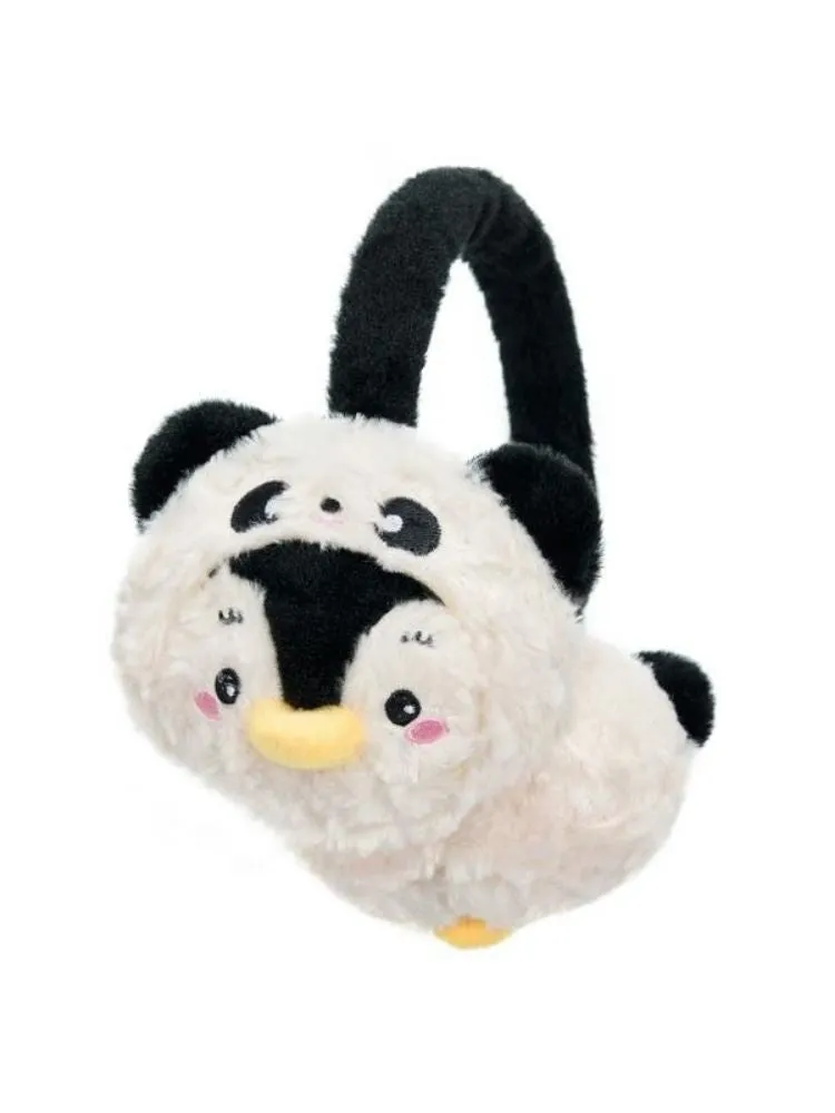 Panda Penguin Warm Plush Earmuffs【s0000006119】