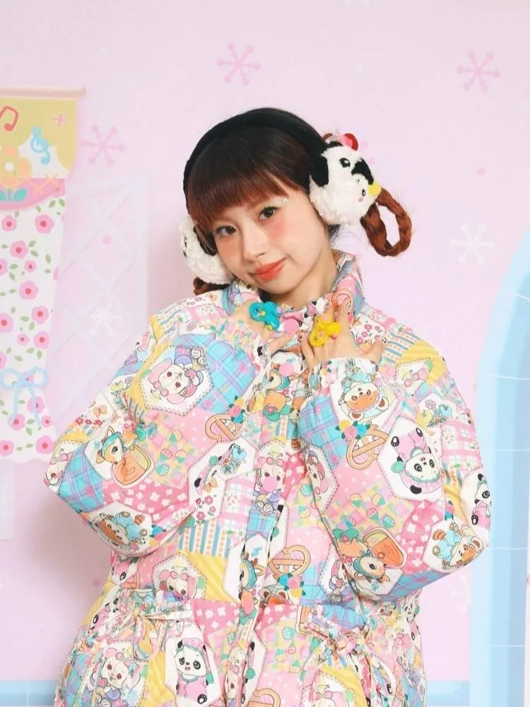 Panda Penguin Warm Plush Earmuffs【s0000006119】