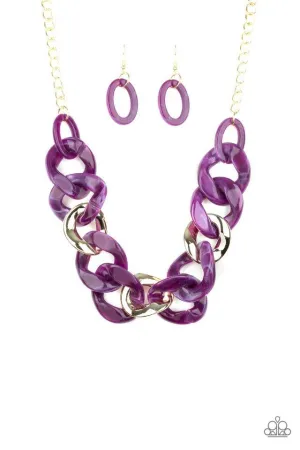 Paparazzi Necklace ~ I Have A HAUTE Date - Purple