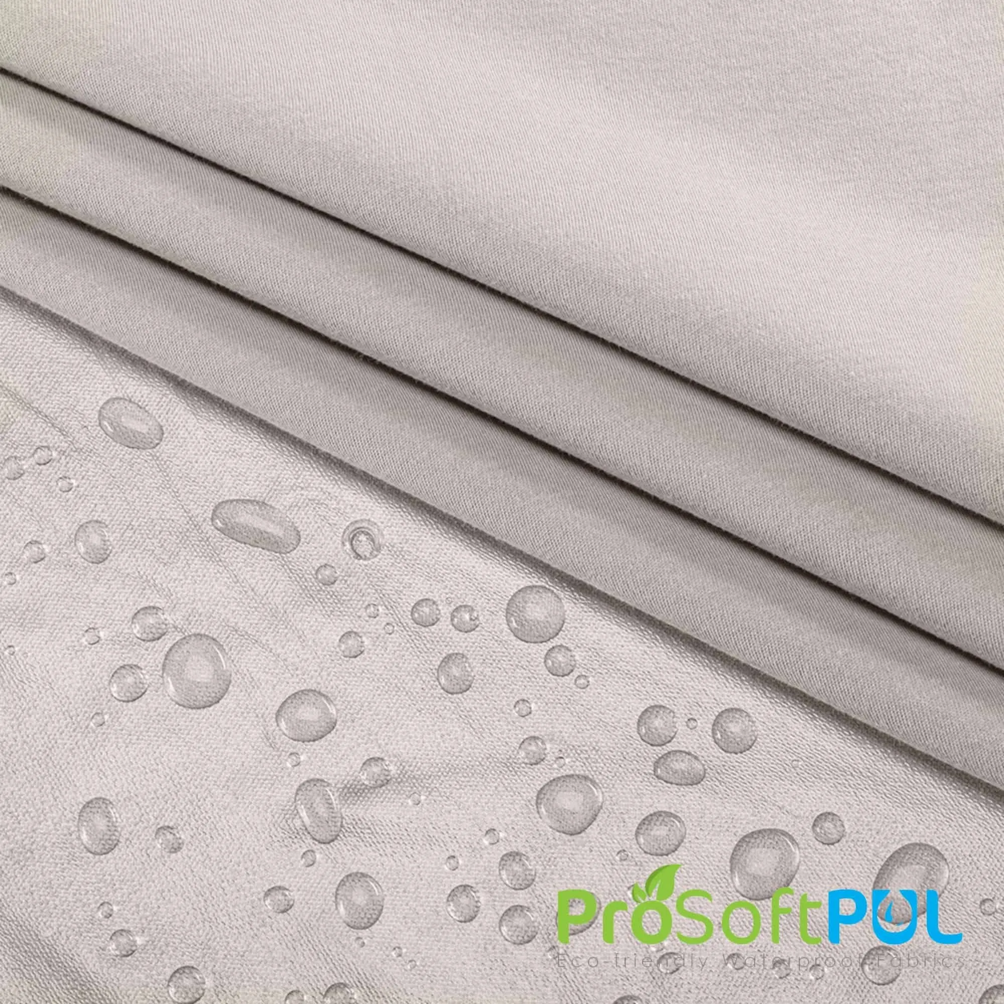 ProSoft® Organic Cotton Interlock Waterproof ECO-PUL™ Silver Fabric (W-522)