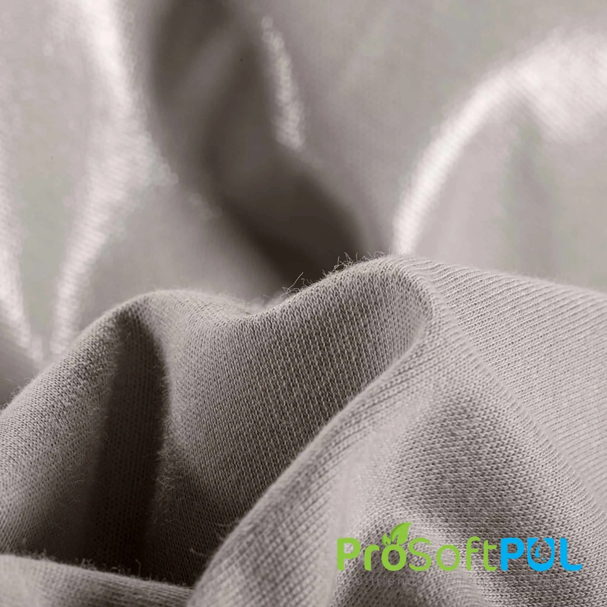 ProSoft® Organic Cotton Interlock Waterproof ECO-PUL™ Silver Fabric (W-522)