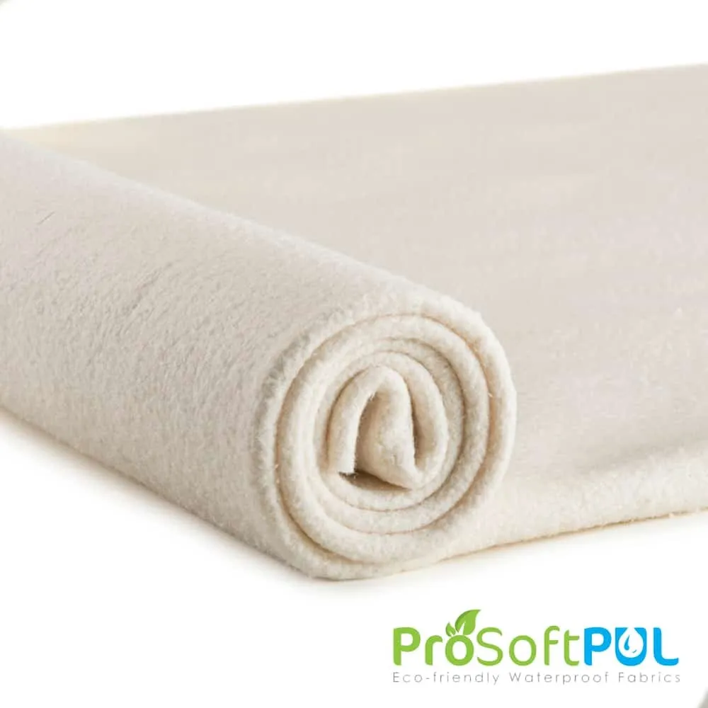 ProSoft® Stretch-FIT Organic Cotton Sherpa Fleece Waterproof ECO-PUL™ Fabric (W-532)