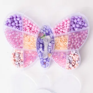 Purple Butterfly Bead Box