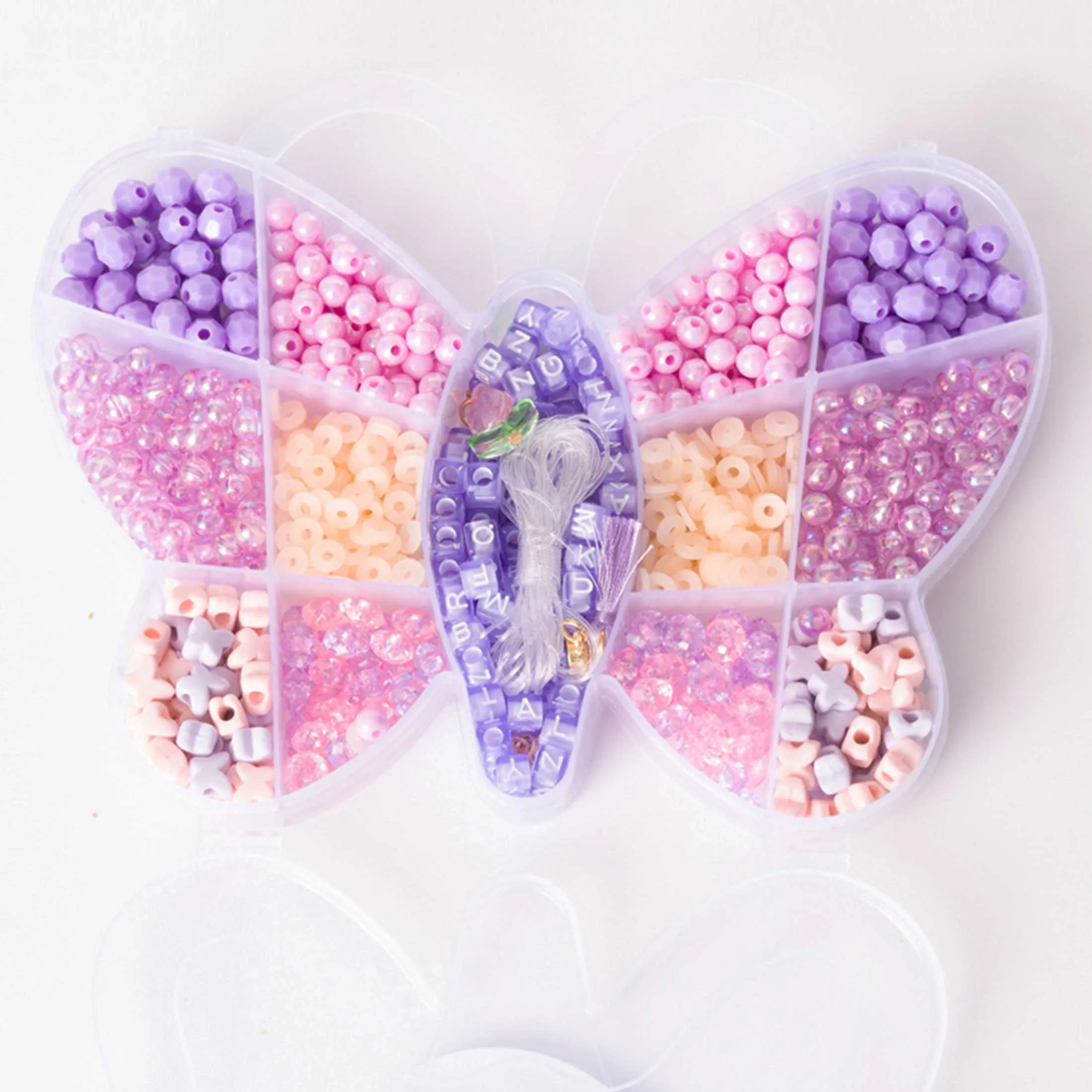 Purple Butterfly Bead Box