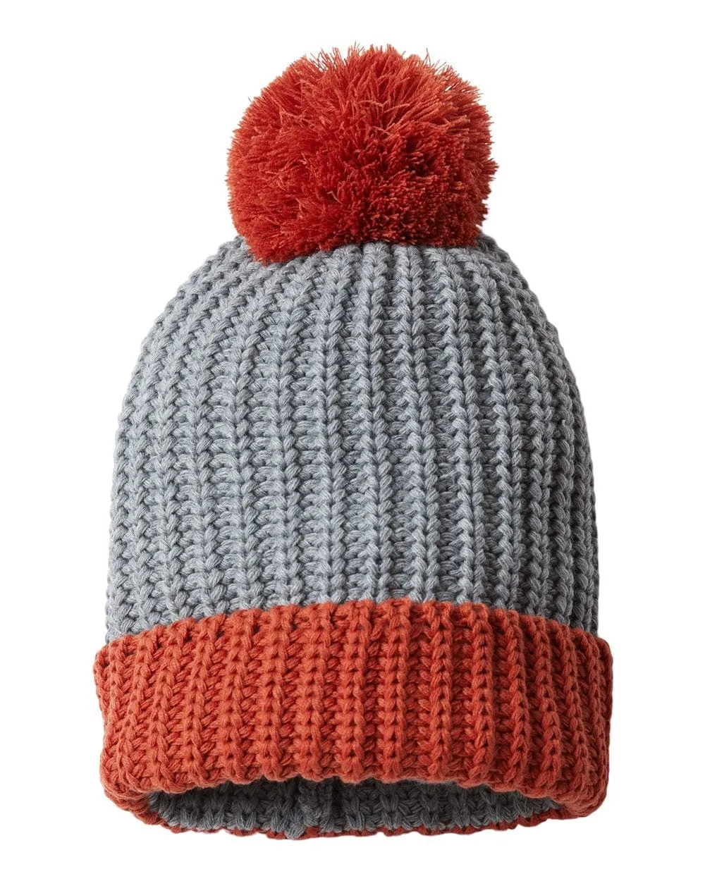 Richardson - Chunk Cable Beanie w/ Cuff & Pom
