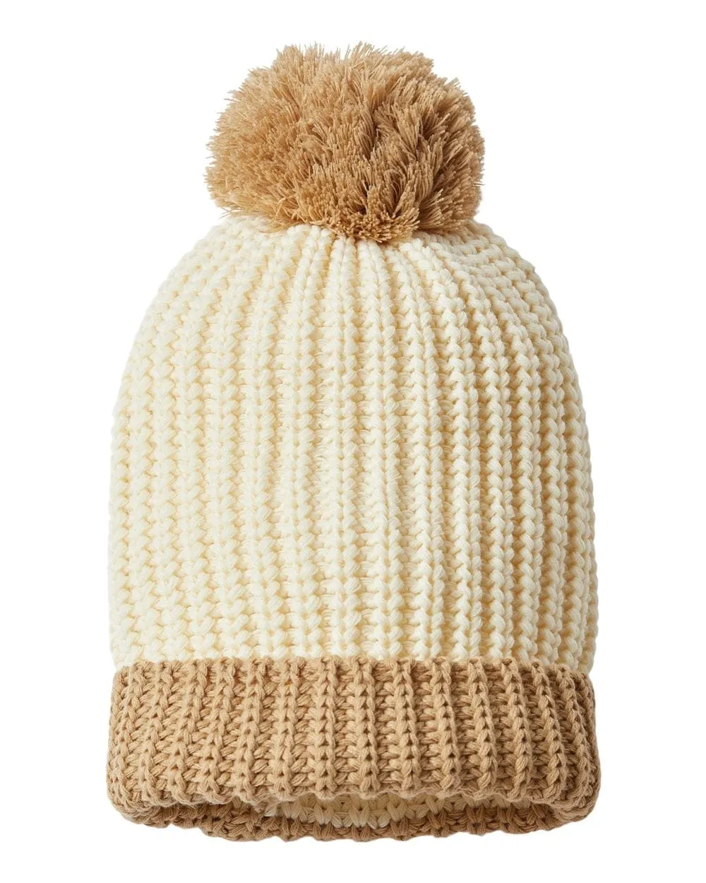 Richardson - Chunk Cable Beanie w/ Cuff & Pom