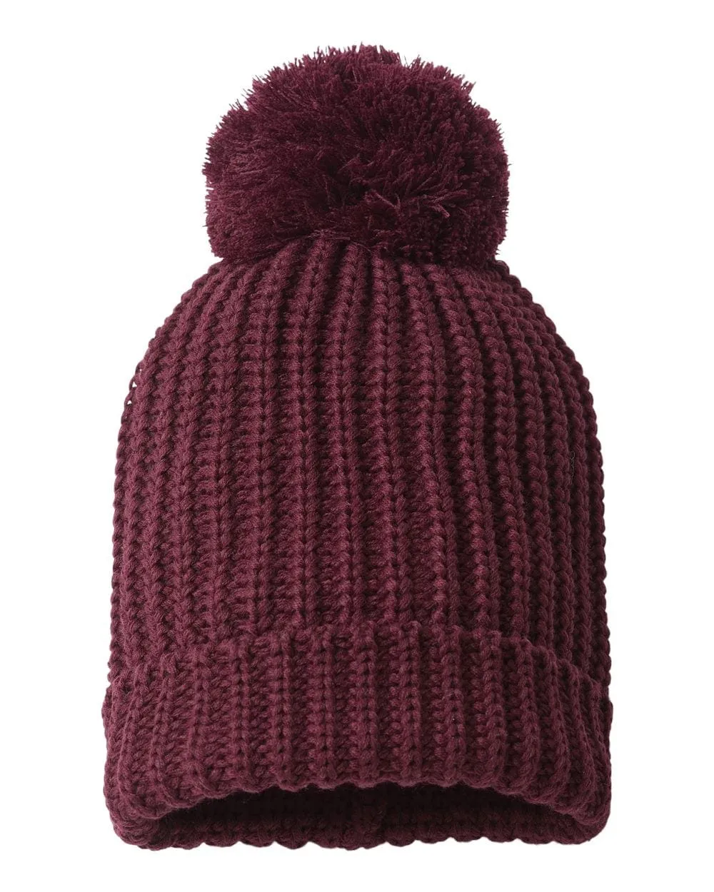 Richardson - Chunk Cable Beanie w/ Cuff & Pom