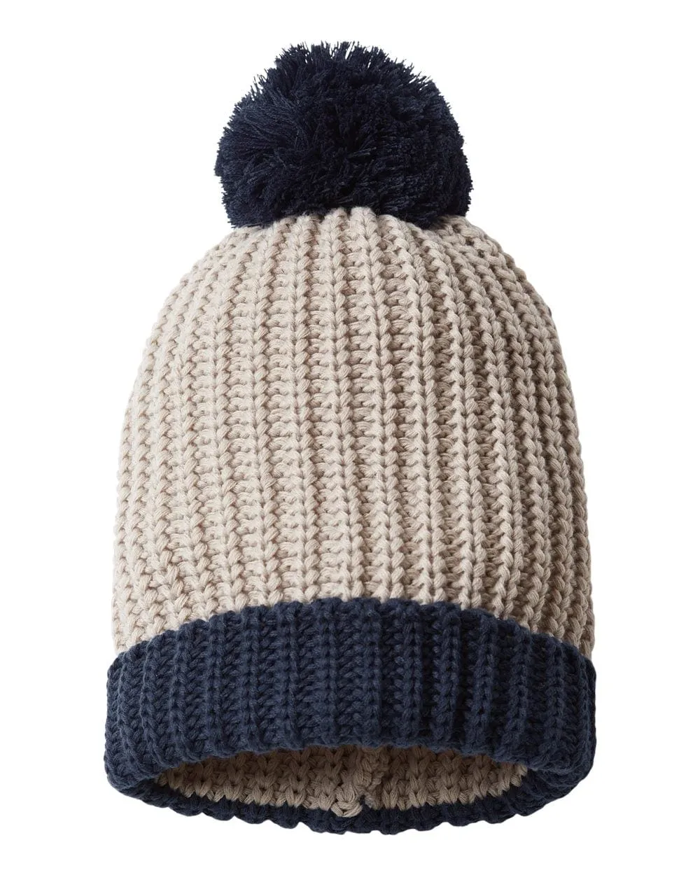 Richardson - Chunk Cable Beanie w/ Cuff & Pom