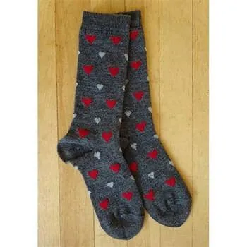 Share the Warmth of Love: Cozy Alpaca Heart Socks (Baby Alpaca & Bamboo!)