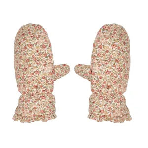 The Margot Floral Quilted Mittens - KIDS