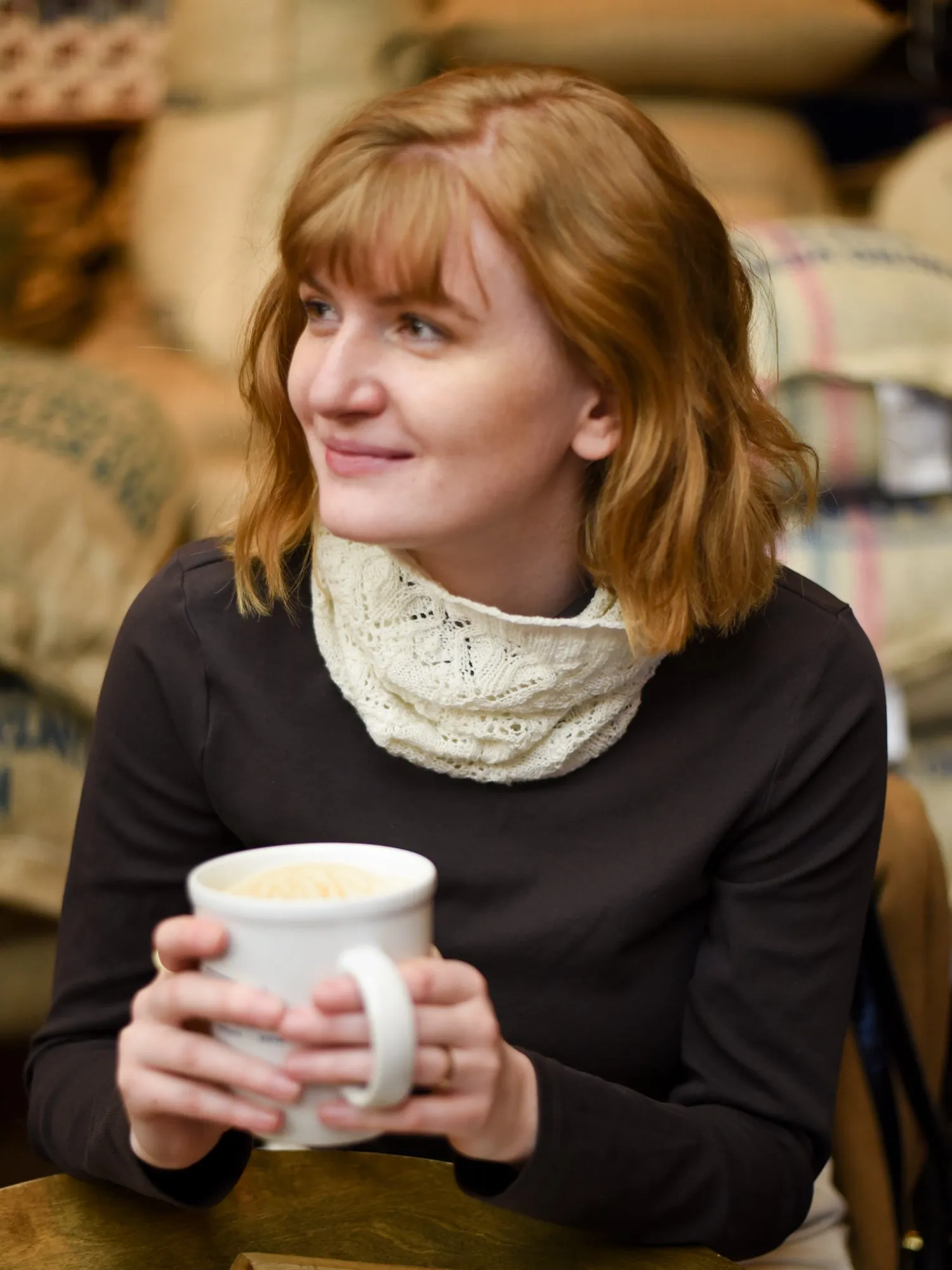 Whitethistle Neckwarmer <br/><small>knitting pattern</small>