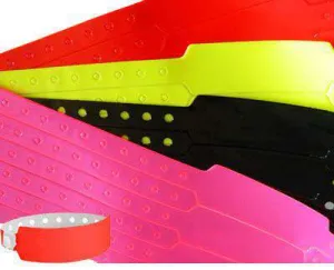 Wide Plastic Wristbands