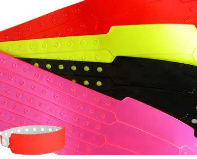 Wide Plastic Wristbands