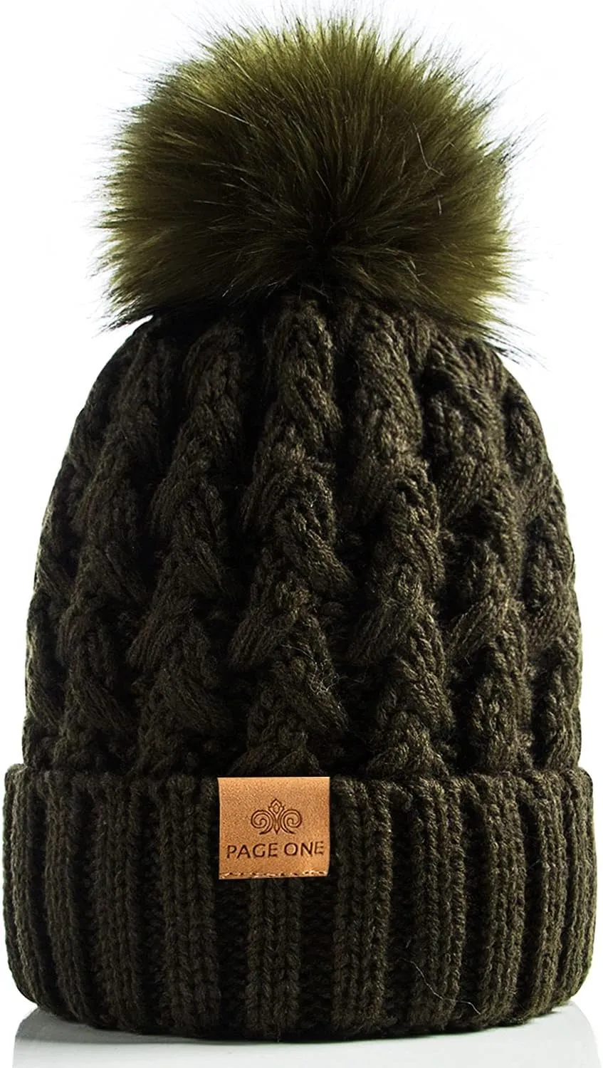 Winter Beanie Crossed Cap Soft Warm Hat, 2 Caps Onesize