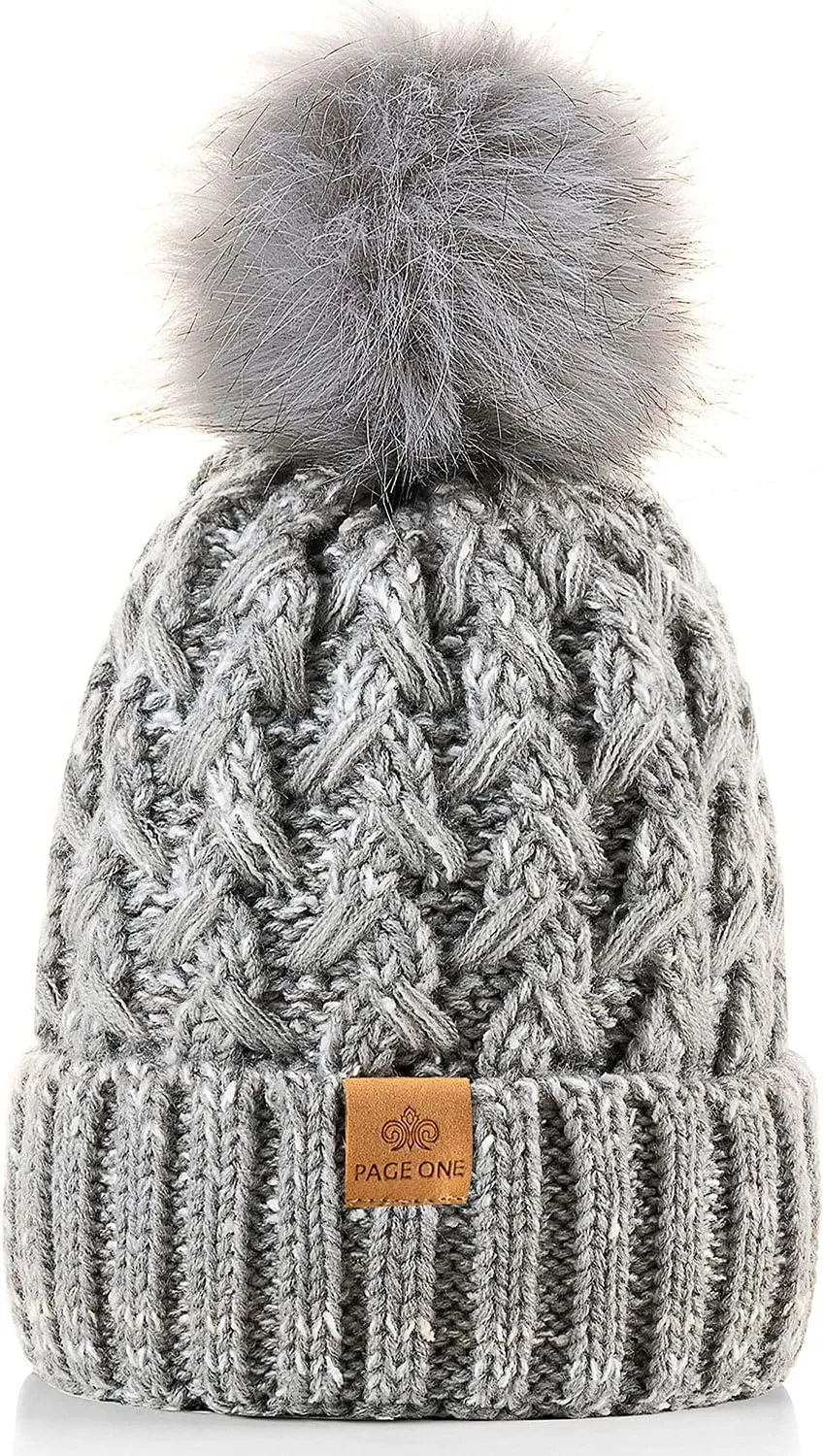 Winter Beanie Crossed Cap Soft Warm Hat, 2 Caps Onesize