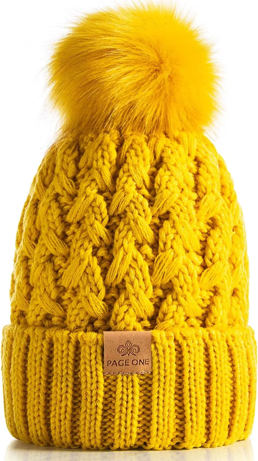 Winter Beanie Crossed Cap Soft Warm Hat, 2 Caps Onesize
