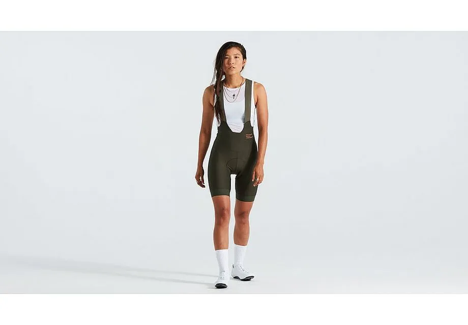 Women's Prime Bib Shorts - Dark Moss Green